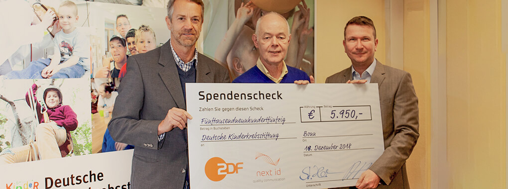 next id und ZDF: spenden Hoffnung